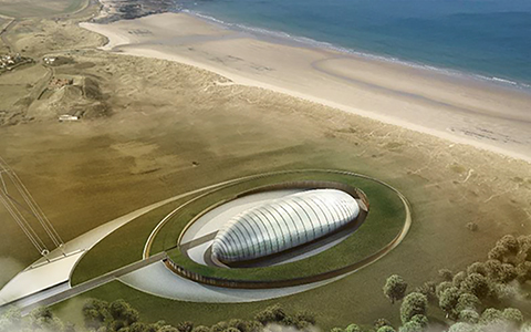 Artist's impression of a Rolls-Royce small modular reactor.