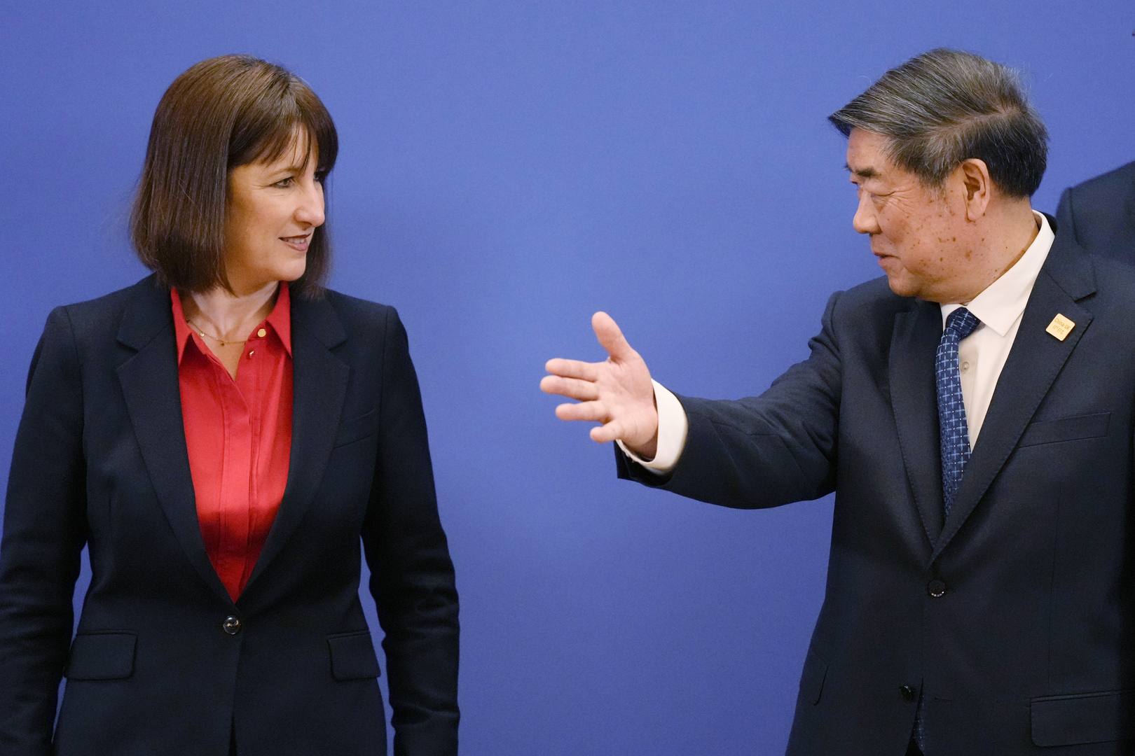 The chancellor and He Lifeng in Beijing earlier this year